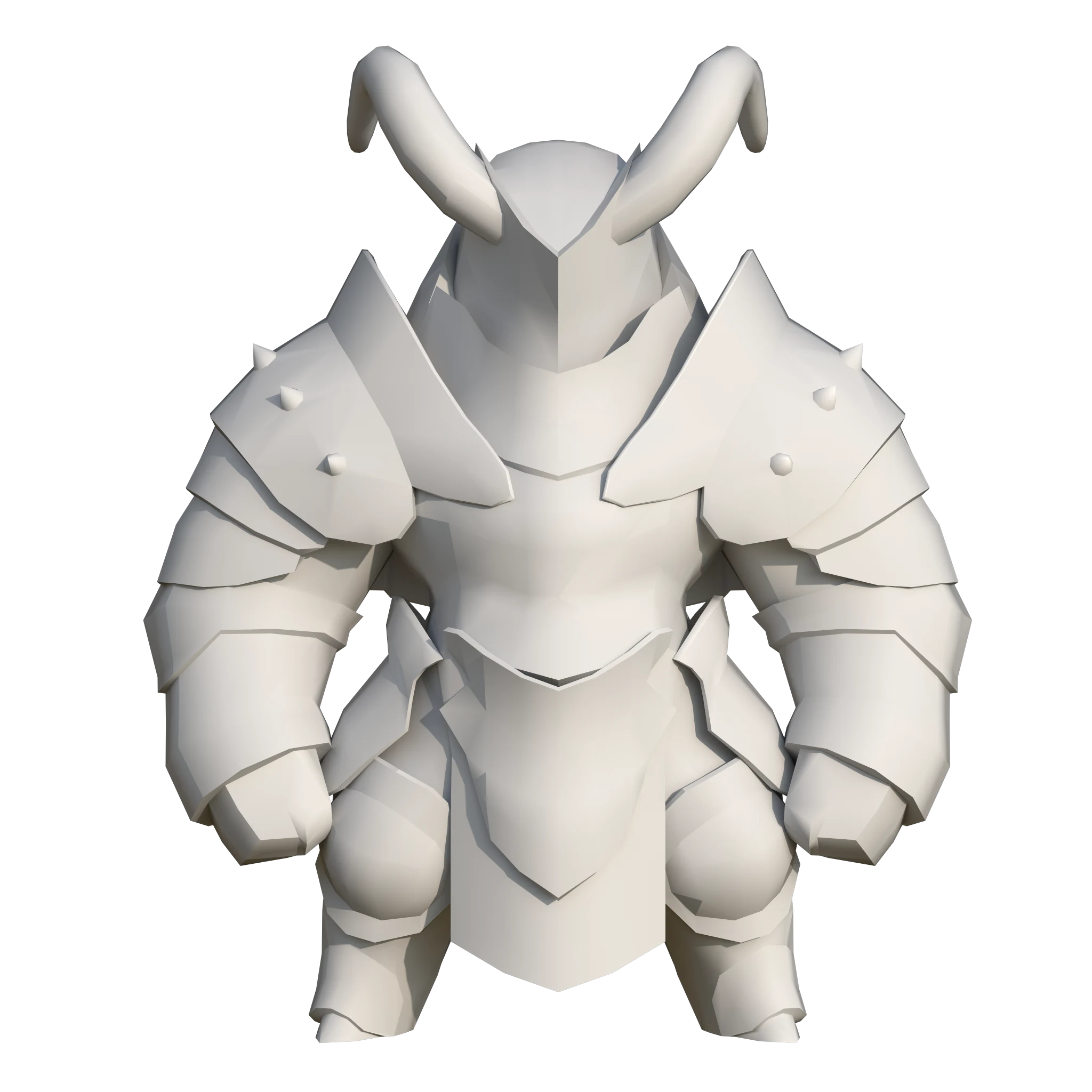 Chunky knight retextured in Borderlands style armor